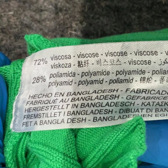 Ribbed turtleneck knit high neck tank top sleeveless mock sweater green stretch - Picture 7 of 8